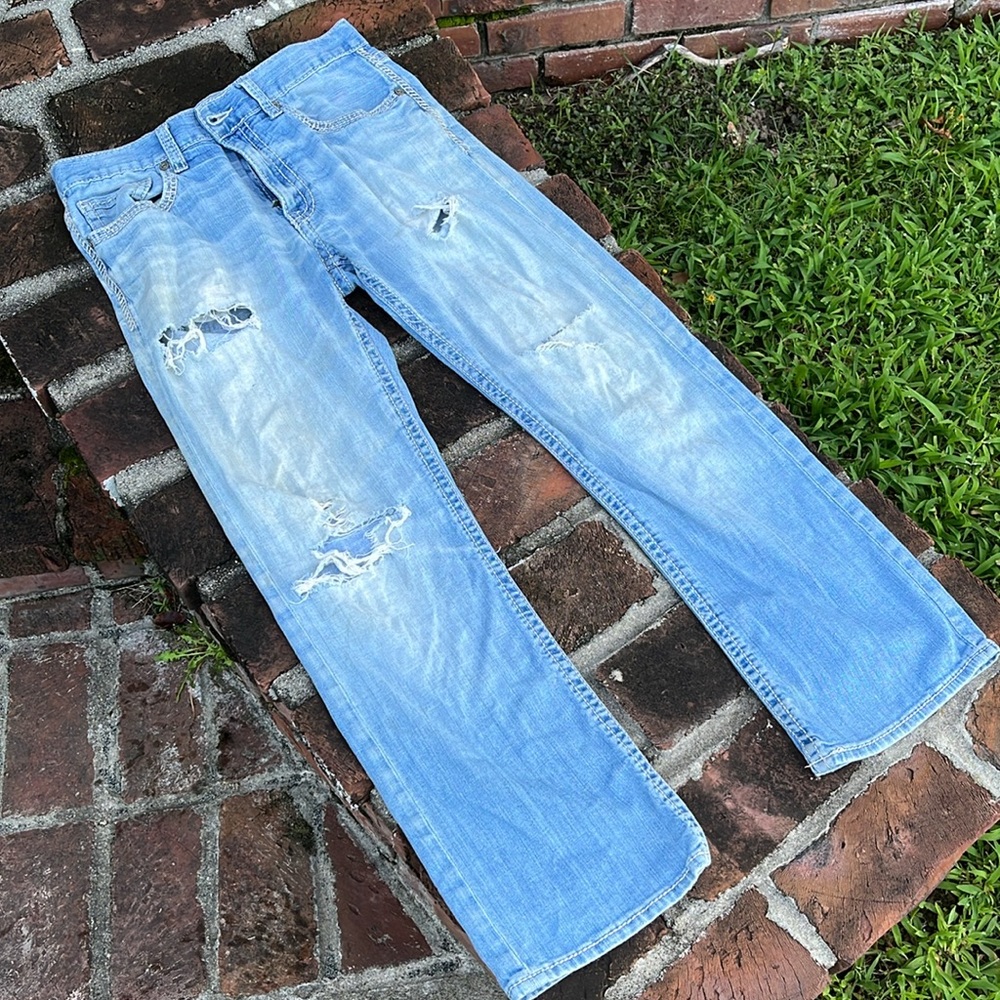 BKE "Jake" destroyed blue jeans size 32 S - Picture 7 of 7